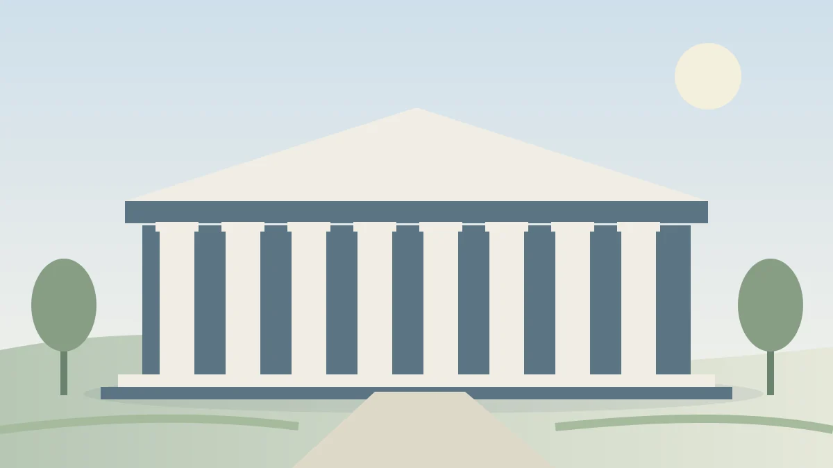 Tax office architectural illustration