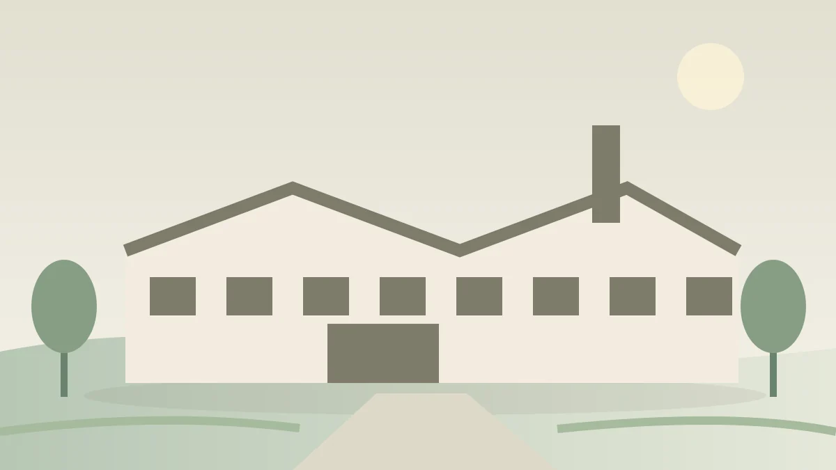 Warehouse architectural illustration