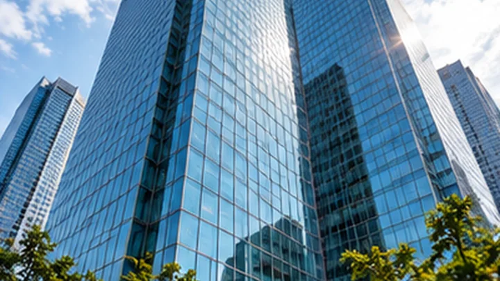 Modern corporate glass towers