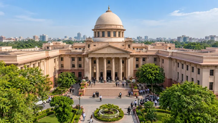 Illustrative government courthouse building