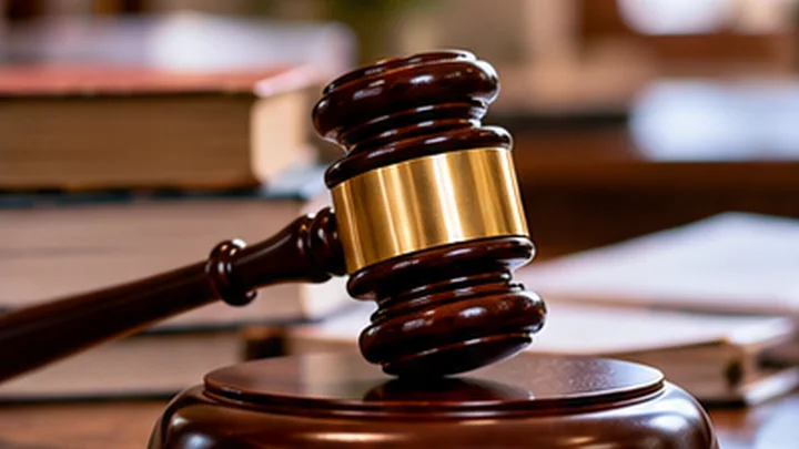 Judge gavel on a law desk