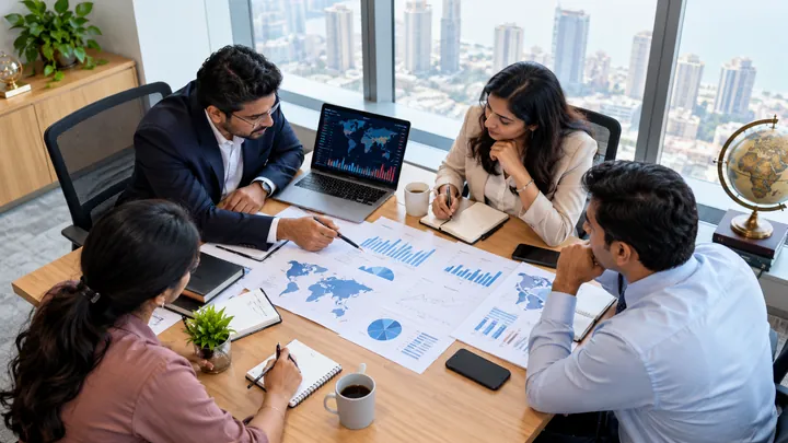Global market analytics with finance charts