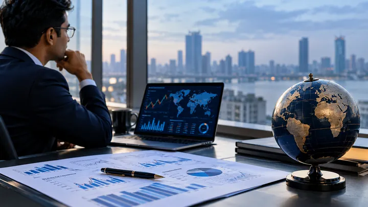 Global market analytics with finance charts