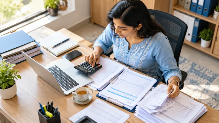 Accountant prepares GST records and returns