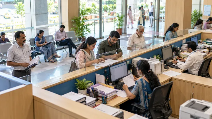 Municipal public service licensing desk